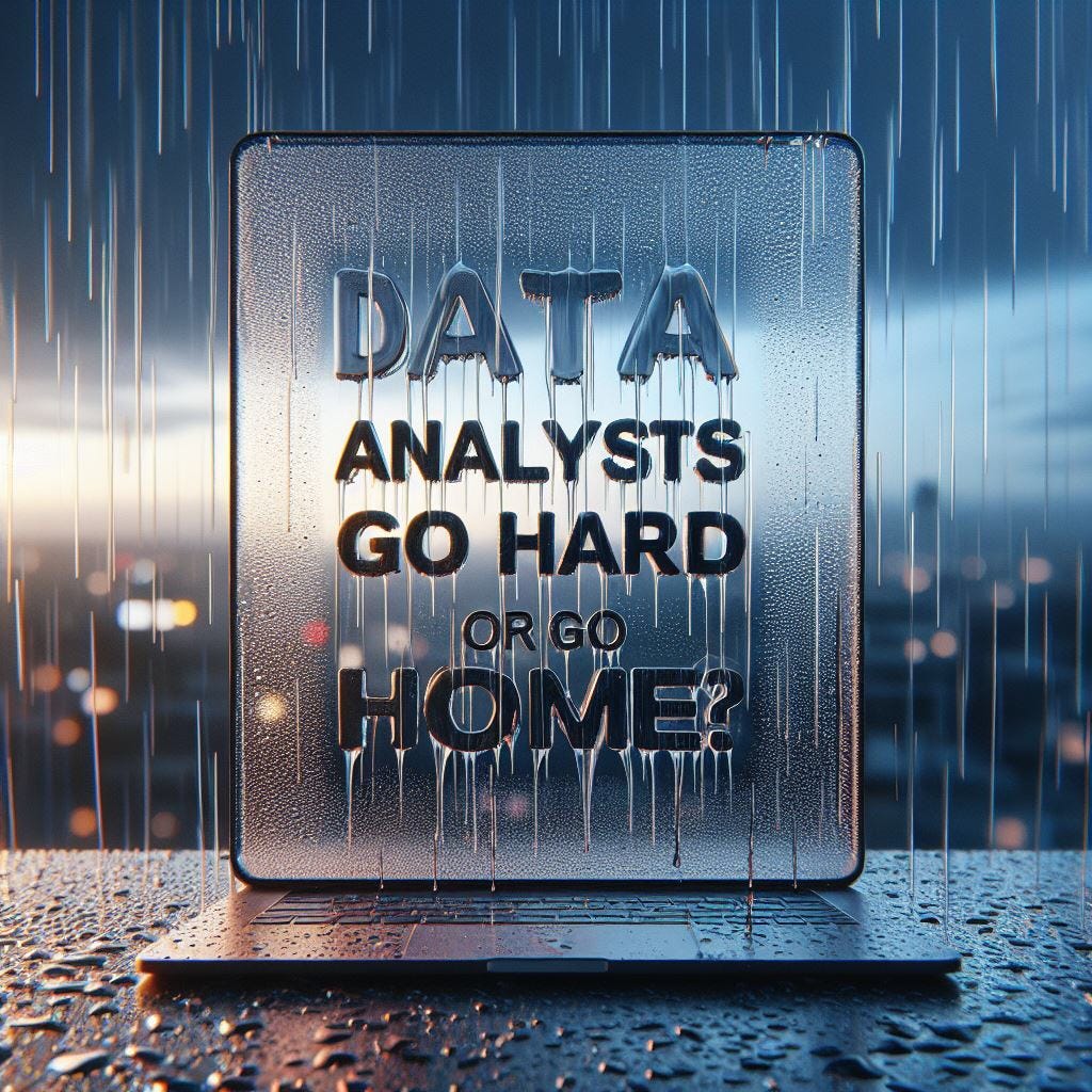 ¿Los analistas de datos se esfuerzan o se van a casa?  |  por Refino |  enero, 2024