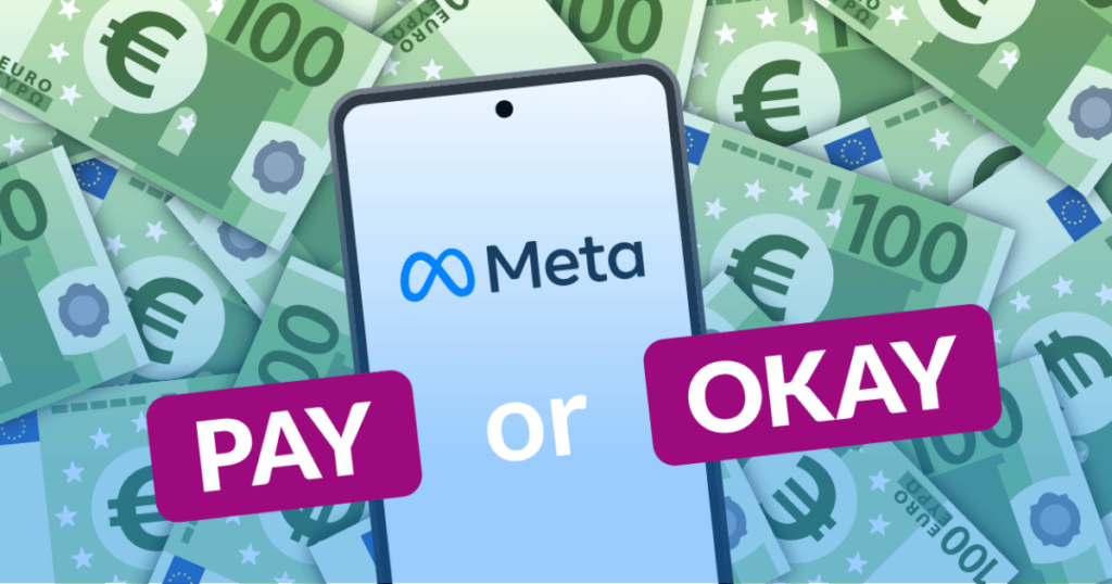 noyb presenta una queja GDPR contra Meta sobre «Pay or Good».