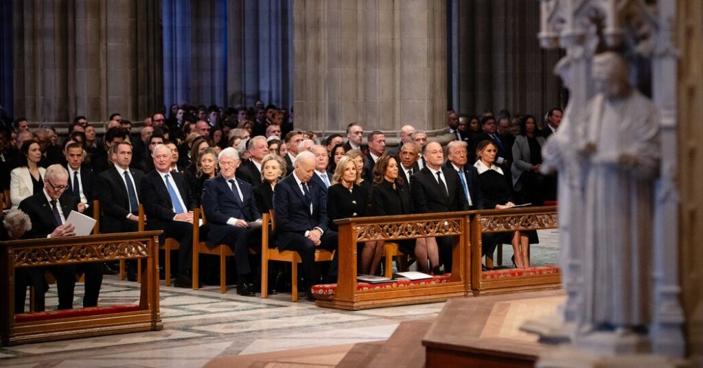 El funeral de Carter reúne a cinco presidentes, un declive