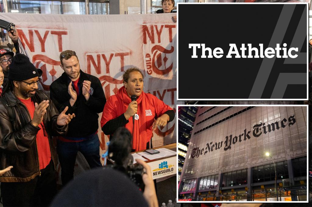 Los empleados del Athletic, propiedad del New York Times, debían afiliarse al sindicato.